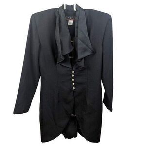 Vintage NWT J.R Nites 80s Black Tuxedo Blazer- Size 12‎